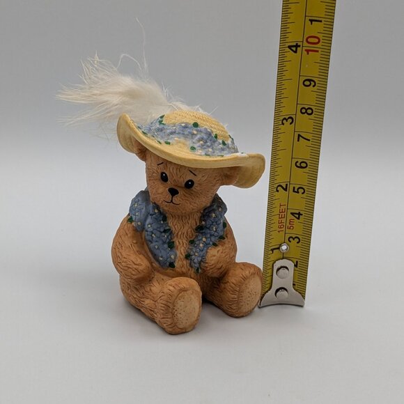 Chapeau Noelle "Forget-Me-Not" Nancy Bear with Flowers (171670) 1995 - Picture 10 of 10